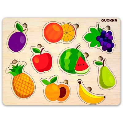 QUOKKA Wooden Puzzles for Toddlers 1-2