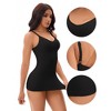 INSPIRE CHIC Women's U-Neck Shaping Full Slips Adjustable Spaghetti Strap Cami with Built-in Bra - 3 of 4