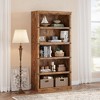 Whizmax 5 Tier Bookcase, Farmhouse Book Shelf with Storage, 67.4 Inch Tall Open Display Bookshelves, Wooden 5 Shelf Bookcase for Living Room, Bedroom - 2 of 4