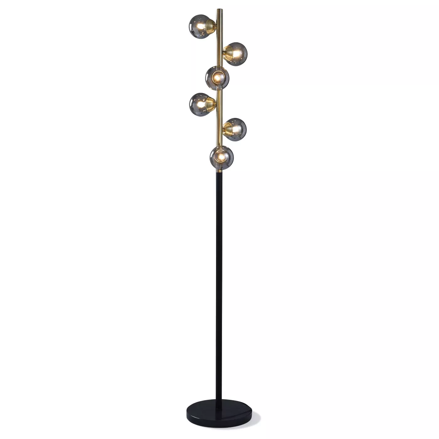 6pc Margate Globe Floor Lamps Gold/Black - StyleCraft - image 2 of 4