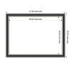 Amanti Art Theo Black Silver Framed Dry Erase Magnetic Board - 3 of 4