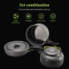 2-3 Person Pot Teapot Combination Set,Non-stick Lightweight Pan Cauldron,Portable Outdoor Cookware For Hiking - 3 of 4