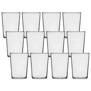 Racxily Arabella Drinking Glass, 16 oz Clear Tumbler, Set of 12 - 1 of 4