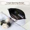 Unique Bargains Large Capacity Zipper Personalized Small Makeup Bag White - 2 of 4