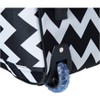 Rockland Rolling Duffel Bag PINKCHEVRON 22" - 3 of 4