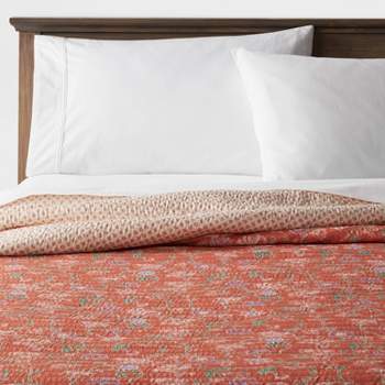 Floral Boho Reversible Printed Quilt Bronze - Threshold™