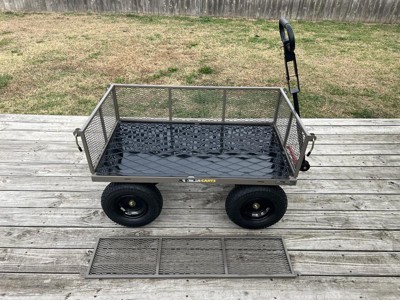 Gorilla Carts Steel Utility Cart, 9 Cubic Feet Garden Wagon with Removable  Sides, 1 Piece - Harris Teeter