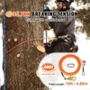 VEVOR 12.7mm Steel Core Flipline, 16ft(4.8m)Arborist Flipline for Tree Climbing with Alloy Steel Snap Hook, Orange - 3 of 4