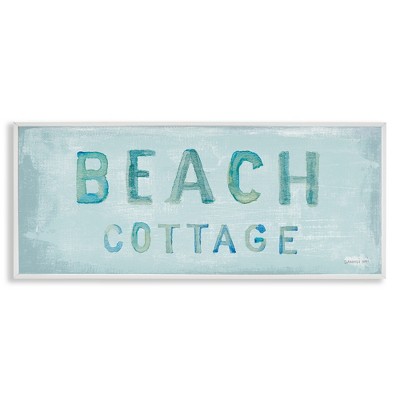 Stupell Industries Rustic Beach Cottage Watercolor, 24" x 10"