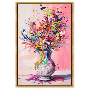 Art Remedy Burst of Color Vase Graffiti Pop Art  Framed - 1 of 4
