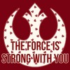 Men's Star Wars The Force Is Strong Valentine Rebel Logo T-Shirt - 2 of 4