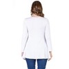 Womens Long Sleeve Solid Color Swing Style Flared Tunic Top - 24seven Comfort Apparel™ - 3 of 4