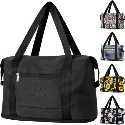 MaseiKar Expandable Travel Duffle Bag for Travel, Foldable Carry on Tote Bag Weekender Overnight Hosptital Bag,