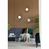 Vynxaria Set of 3 Abstract Wall Mirrors with Gold Frame for Home & Office - 3 of 4