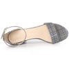 Allegra K Women's Open Toe Adjustable Buckle Ankle Strap Chunky High Heels - 4 of 4
