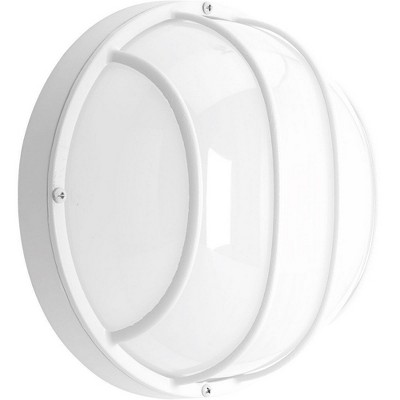 White Aluminum LED Indoor/Outdoor Bulkhead Light