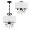 Crystorama Lighting Othello 3 - Light Chandelier in  Matte Black - 4 of 4