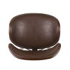 NicBex 30"Mid-Century Modern Counter Height Bar Stools,Set of 1,Swivel Shell-Shaped Counter Stools with Footrest,250LBS Weight Capacity - 2 of 4