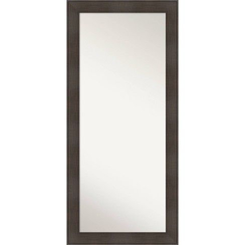 30" x 66" William Framed Full Length Floor Leaner Mirror Espresso  - Amanti Art - image 1 of 4