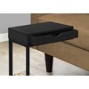 FONTOI C-shaped Side Table with Storage Drawer, Bedside Table, Snack Stand for Living Room, Bedroom, Black, 10.25"*24.5"*16" - 4 of 4