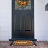 Kate Aurora Fall Autumn Plaid Home Sweet Home Pumpkin Bristled Outdoor All Season Welcome Mat - 18"x30" - 3 of 4