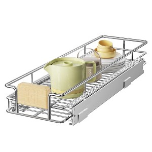 LOVMOR Pull Out Cabinet Organizer with Wooden Handle, 7?" W x 21?"Heavy Duty Cabinet Drawers Shelves Slide Out Organizer - 1 of 4