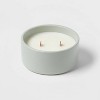 8oz 2-Wick Glossy Ceramic Seagrass & Bergamot Green - Threshold™ - image 3 of 4