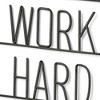 HomeRoots 17" X 26" Black Work Hard and Be Nice Metal Wall Decor - 4 of 4