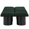 Meridian Furniture,Pavilion Boucle Fabric Bench - 3 of 4