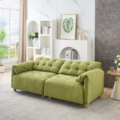 NicBex 83" Loveseat,Modern Flannelette Loveseat Sofa with Pull-up Storage Space,2-Seater Couch for Living Room,Bedroom,Apartment