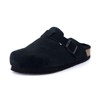 CUSHIONAIRE Women's Hana Cork footbed clog with Genuine Leather upper, Faux Fur lining, and +Comfort - 2 of 4