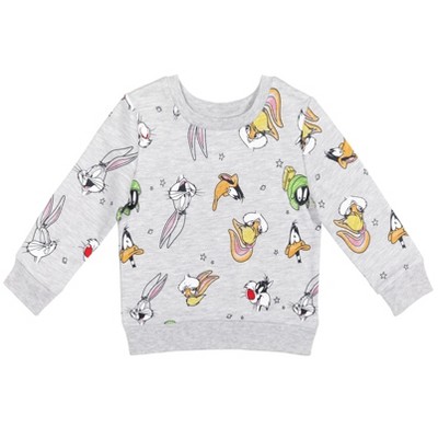 SPACE JAM Looney Tunes Space Jam Sylvester Buggs Bunny Daffy Duck Girls French Terry Sweatshirt Toddler