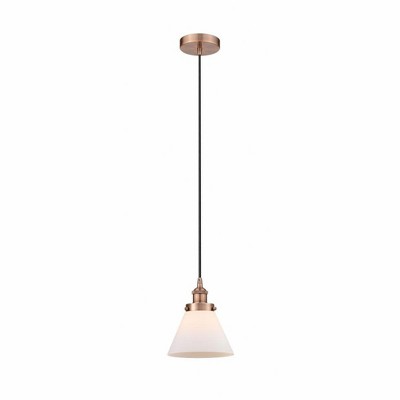 Cone - 1 Light Mini Pendant In Industrial Style-9.75 Inches Tall and 7.75 Inches Wide