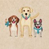 Linum Home Textiles DOGS - Embroidered Luxury 100% Turkish Cotton Hand Towels (Set of 2) - 3 of 3