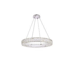 Elegant Lighting Monroe 1 - Light Pendant in  Chrome - 1 of 4
