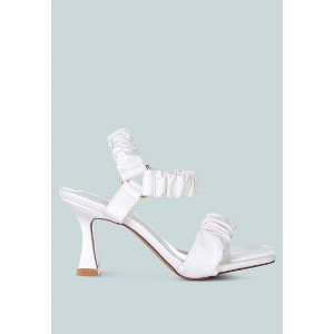 Merker Ruched Spool Heel Casual Women Sandals - 1 of 4