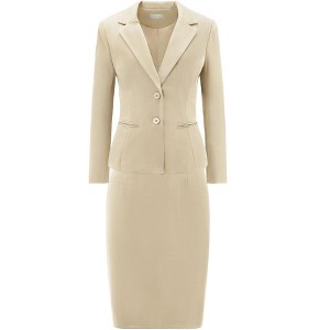 INSPIRE CHIC Women's Business Formal Blazer and Pencil Skirt Suit Set 2 Pcs - 1 of 4