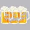 Men's Design By Humans Halloween Jack O Lantern Beer Drinking By RedBirdLS Tank Top - 2 of 4
