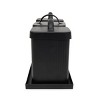 Set of 3 Black Metal Canisters with Tray - Foreside Home & Garden - image 3 of 4