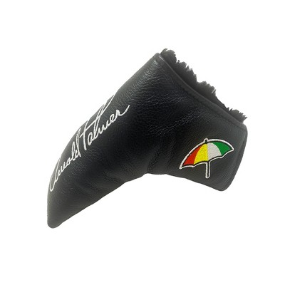 PRG Golf Arnold Palmer Vanto Vintage Leather Blade Headcovers - Black