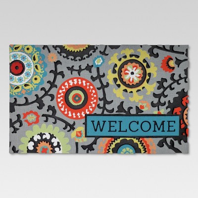 Entryways Sunburst Recycled Rubber Doormat