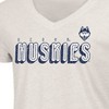 NCAA UConn Huskies Women's Oatmeal V-Neck T-Shirt - 3 of 3