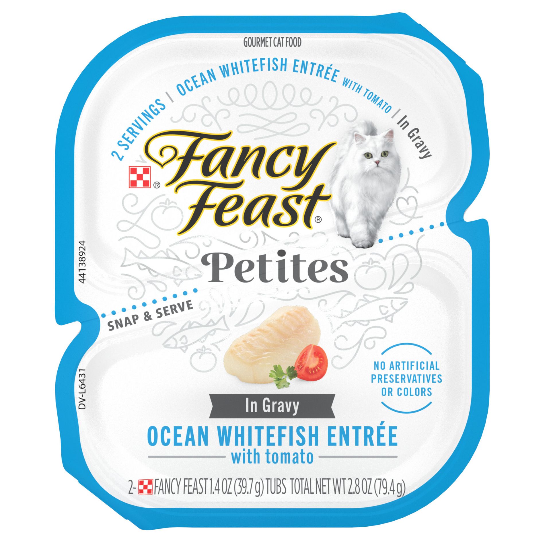 Fancy Feast Petites Ocean White Fish with Tomato Gravy Wet Cat Food - 2.8oz
