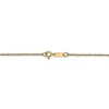 Black Bow Jewelry 1.1mm, 14k Yellow Gold, Ropa Chain Necklace - 4 of 4