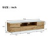 70.8'' Modern TV Stand for 80 Inch TV, Minimalist MDF Media Console with Storage Cabinets for Living Room-3irtyhousy - 4 of 4