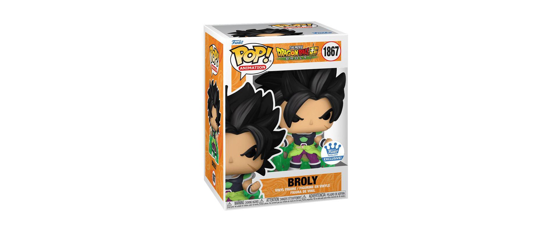 Funko POP! Anime Dragon Ball Super Enraged Broly Exclusive Figure #1867!