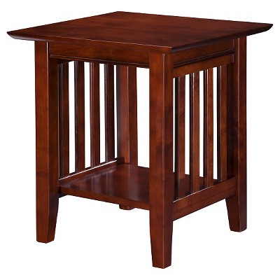 Mission End Table Walnut - Atlantic Furniture