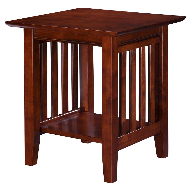 Mission End Table Walnut - AFI, 1 of 11