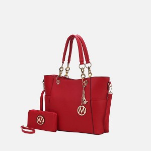 MKF Collection Bonita Vegan Leather Tote Bag with matching Wallet by Mia K - 1 of 4