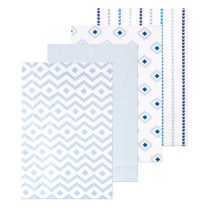 Luvable Friends Little Treasure Flannel Receiving Blankets 4pk - 1 of 1